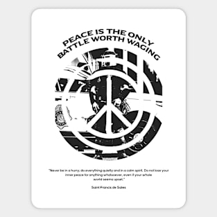 battle of peace Magnet